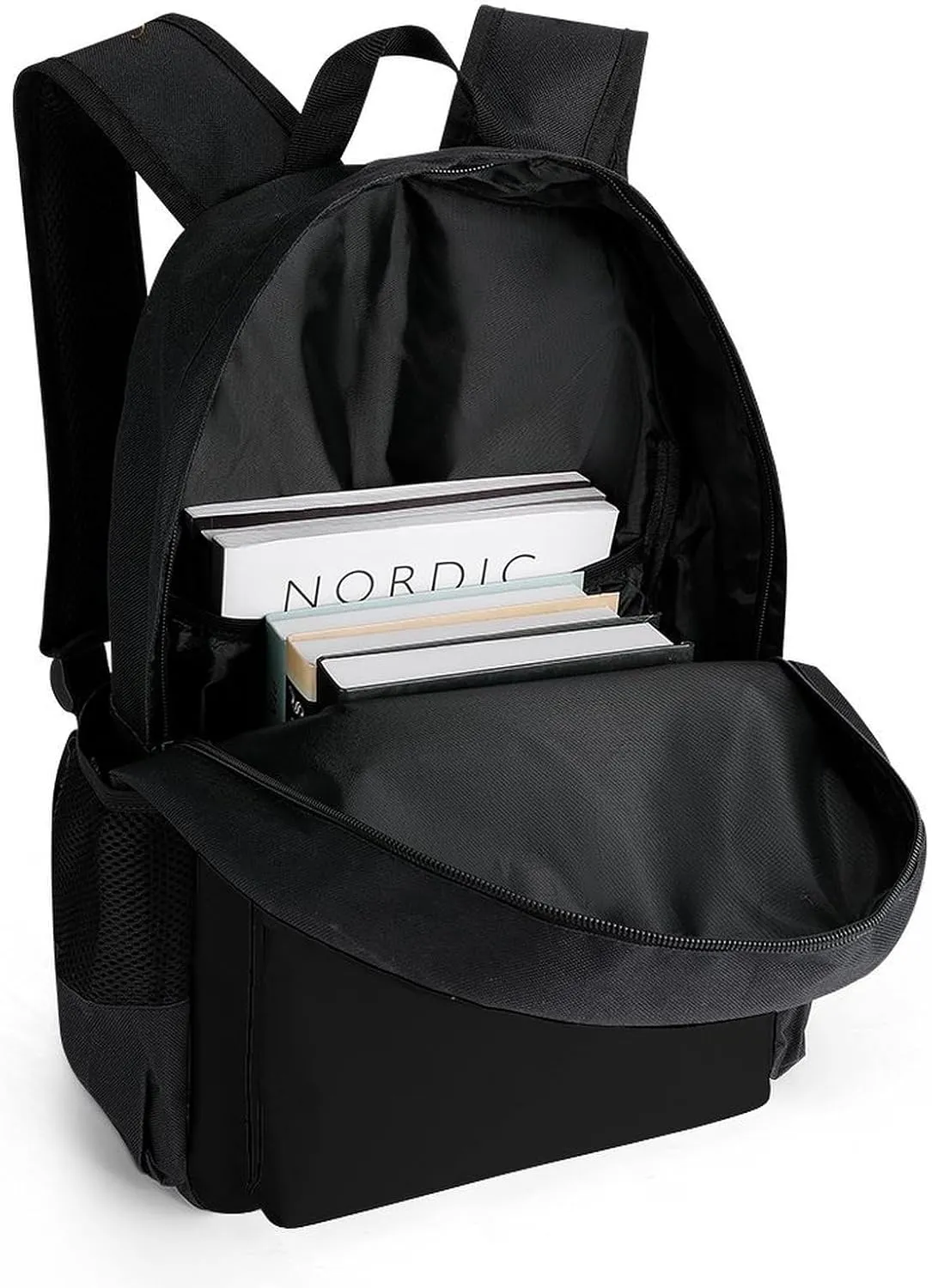 Daypack Backpack Multipurpose Anti-Theft Large Capacity Bookbag - No One Fights Alone! Cancer Ribbon Art Travel Hiking & Camping Rucksack With Adjustable Shoulder Straps