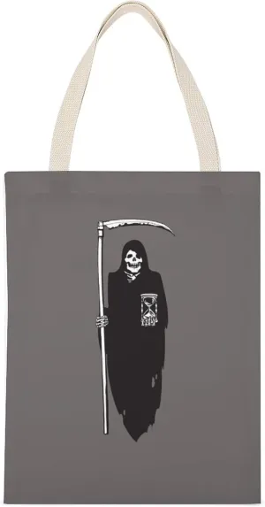 Death Scythe Grim Reaper Casual Canvas Tote Bag Big Capacity Handbag Shoulder Bag Reusable Grocery Canvas Tote Bags