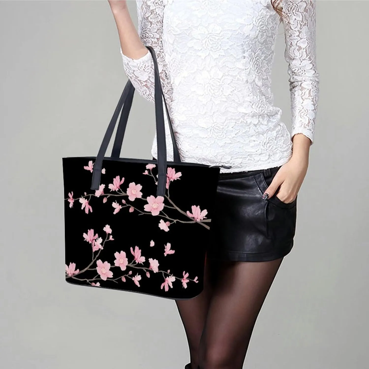 Decorative Beige Stone Leather Handbag Smooth Wrinkle Resistant Lightweight And Convenient