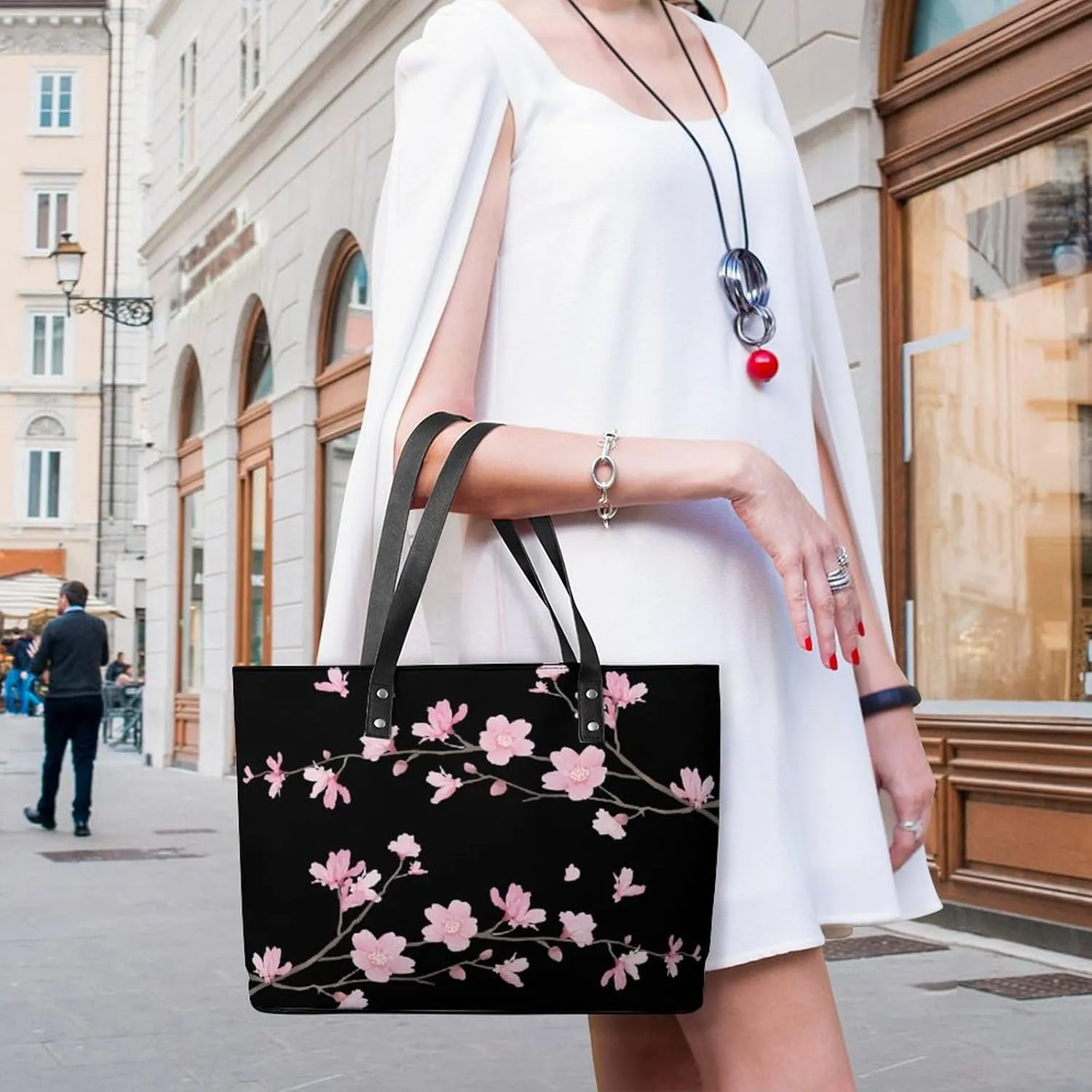 Decorative Beige Stone Leather Handbag Smooth Wrinkle Resistant Lightweight And Convenient