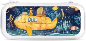 Deep Sea Sub And Marine Compatible with Switch Carrying Case Hard Travel Game Bag Pouch with 15 Games Accessories