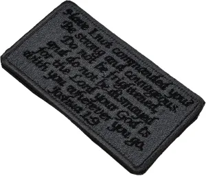 Delicate Bible Sayings Embroidery Patch for DIY Decoration Reusable Repairing Patch for Clothing Bags Hats Cushions Skin Friendly Material Easy to Apply