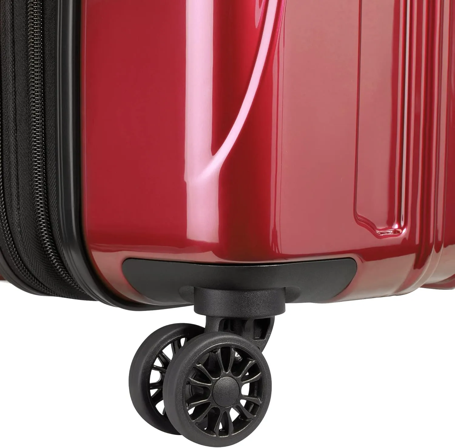 DELSEY PARIS Helium Aero Hardside Expandable Luggage with Spinner Wheels, Brick Red, Checked-Large 29 Inch