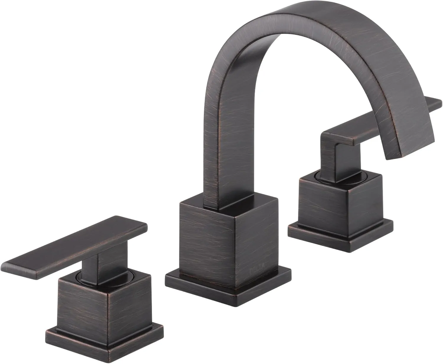 Delta Faucet Vero Widespread Bathroom Faucet 3 Hole, Bronze Bathroom Faucet, Bathroom Sink Faucet, 2 Handle Bathroom Faucet, Bath Faucet, Metal Drain Assembly, Venetian Bronze 3553LF-RB