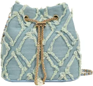 Denim Bucket Bags for Women Y2K Crossbody Purse Trendy Handbags Shoulder Bag Satchel 2024