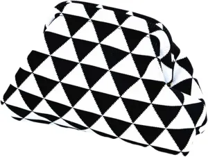 DIHKLCIO Clutch Purses for Women 2025 Summer Beach Woven Crochet Bag Dumpling Striped Ruched Cloud Purse Evening Handbag