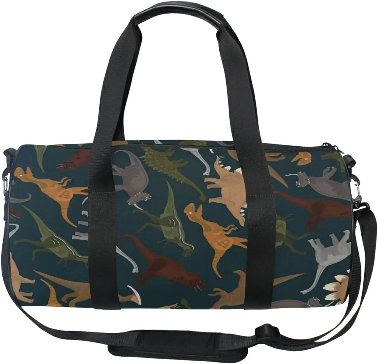Dinosaurs Duffel Bag,Canvas Travel Bag for Gym Sports and Overnight