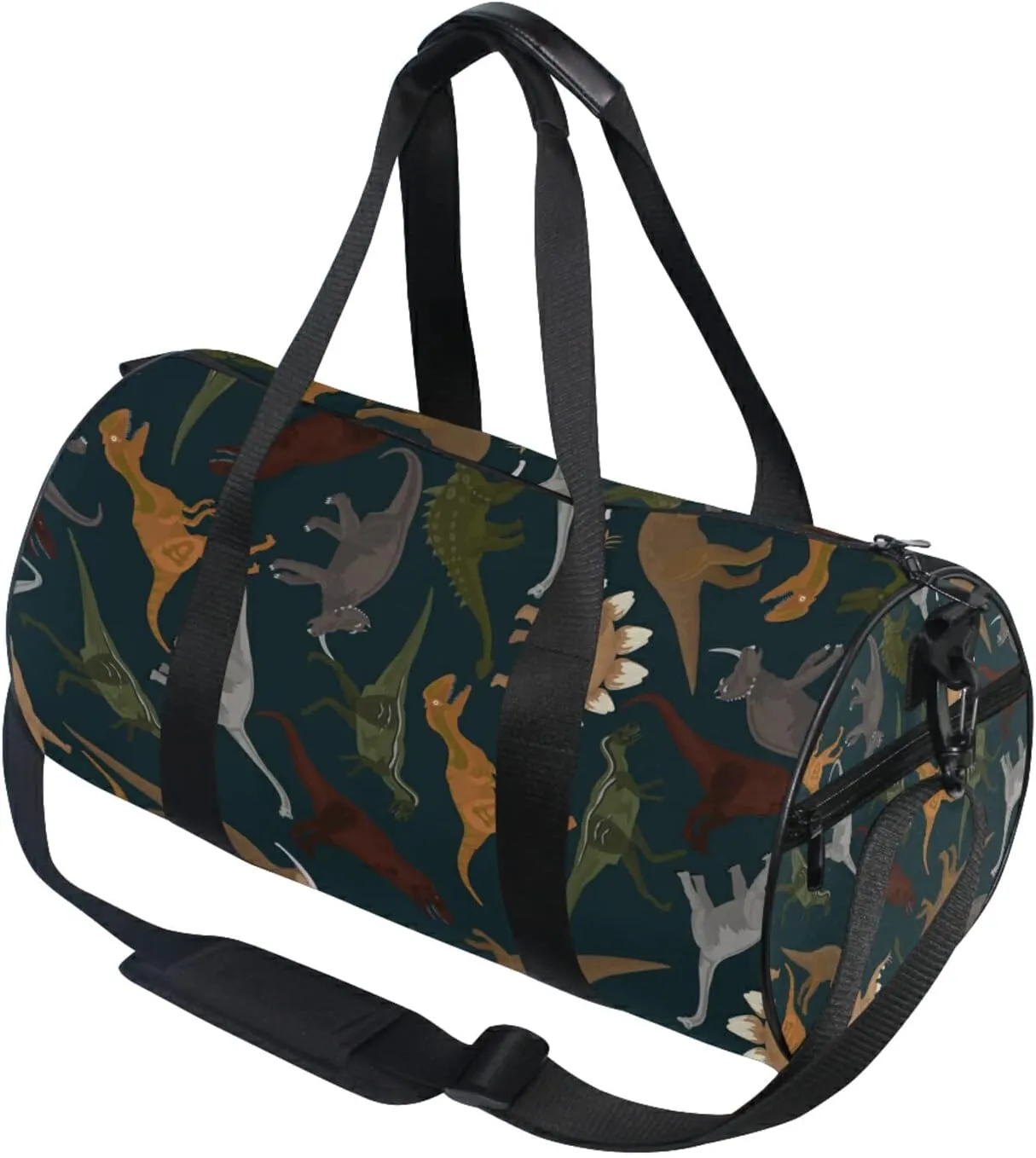 Dinosaurs Duffel Bag,Canvas Travel Bag for Gym Sports and Overnight