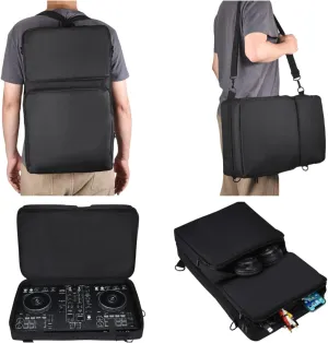 DJ Controller backpack for Pioneer DDJ 400 DJ/DDJ FLX4/DDJ SB3/Roland DJ 202/Hercules Inpulse 300/Native Instruments Traktor Kontrol S2 Mk3, Outdoor Party Street Performance for DJ Controller Case
