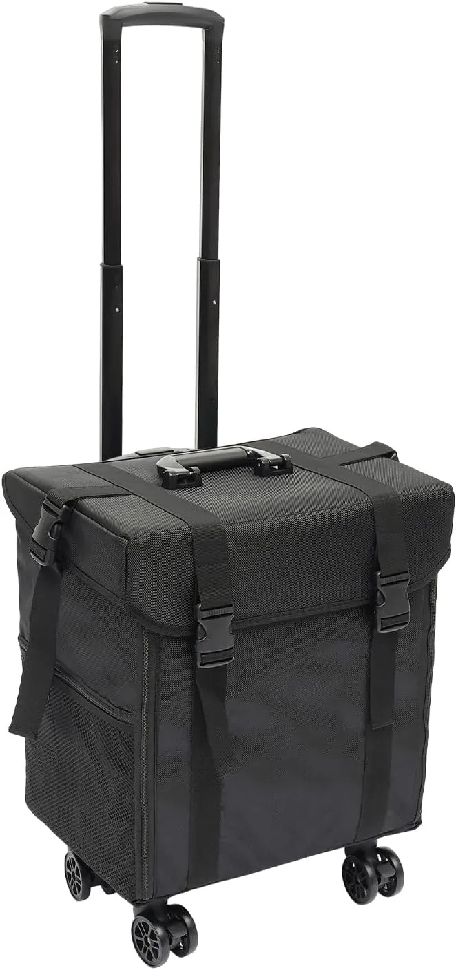 DNYSYSJ Rolling Makeup Case, Cosmetic Case Trolley, Make Up Suitcase Cosmetic Trolley, Makeup Suitcase with Wheels