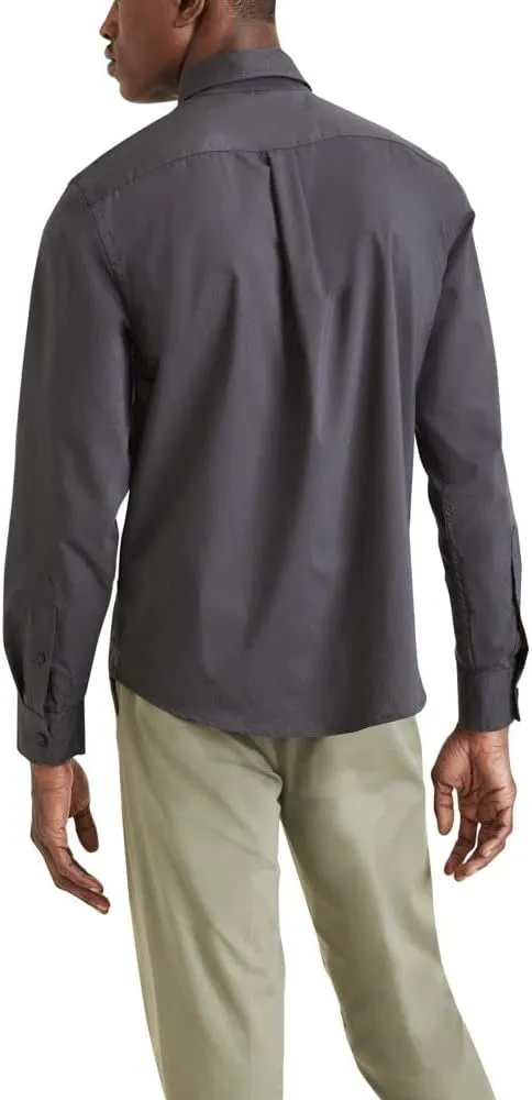Dockers Men's Classic Fit Long Sleeve Signature Comfort Flex Shirt (Standard and Big & Tall)