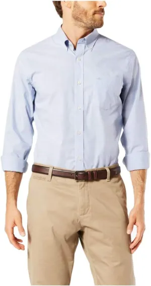 Dockers Men's Classic Fit Long Sleeve Signature Comfort Flex Shirt (Standard and Big & Tall)