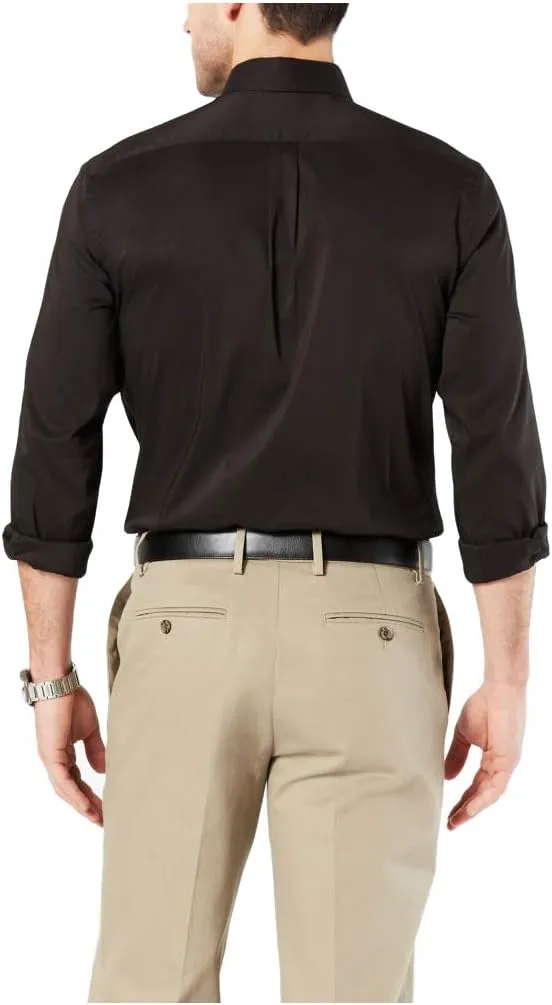 Dockers Men's Classic Fit Long Sleeve Signature Comfort Flex Shirt (Standard and Big & Tall)