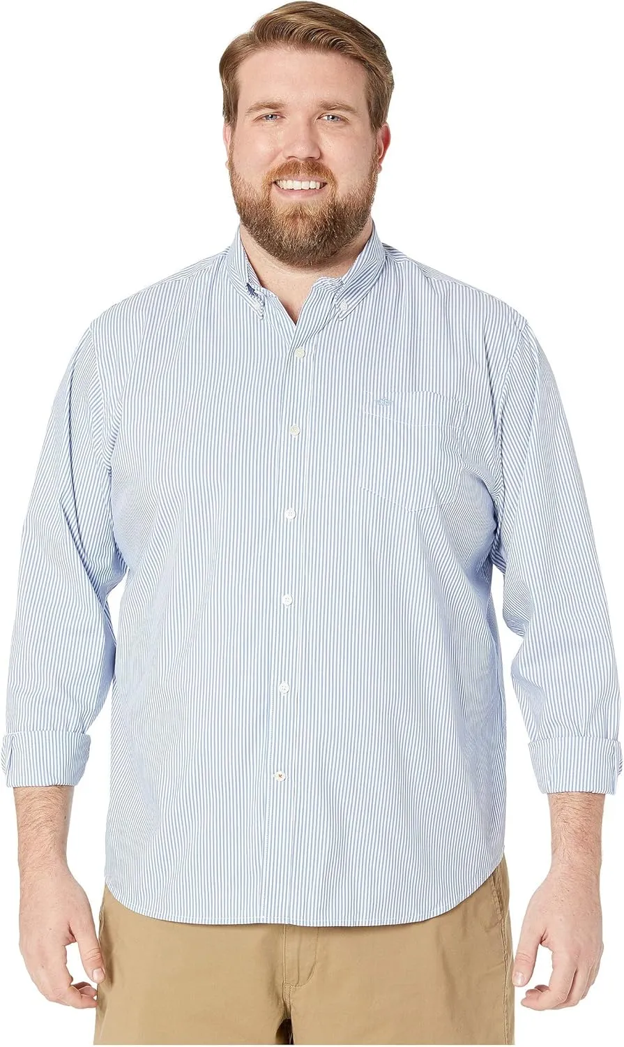 Dockers Men's Classic Fit Long Sleeve Signature Comfort Flex Shirt (Standard and Big & Tall)