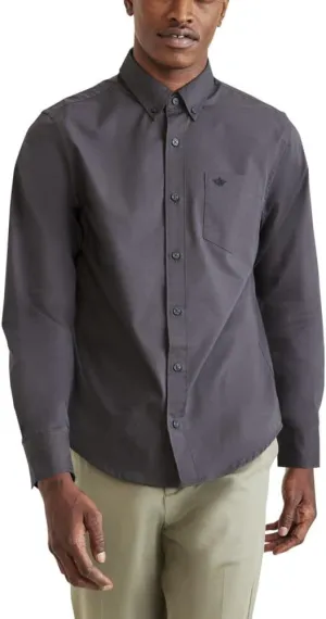 Dockers Men's Classic Fit Long Sleeve Signature Comfort Flex Shirt (Standard and Big & Tall)
