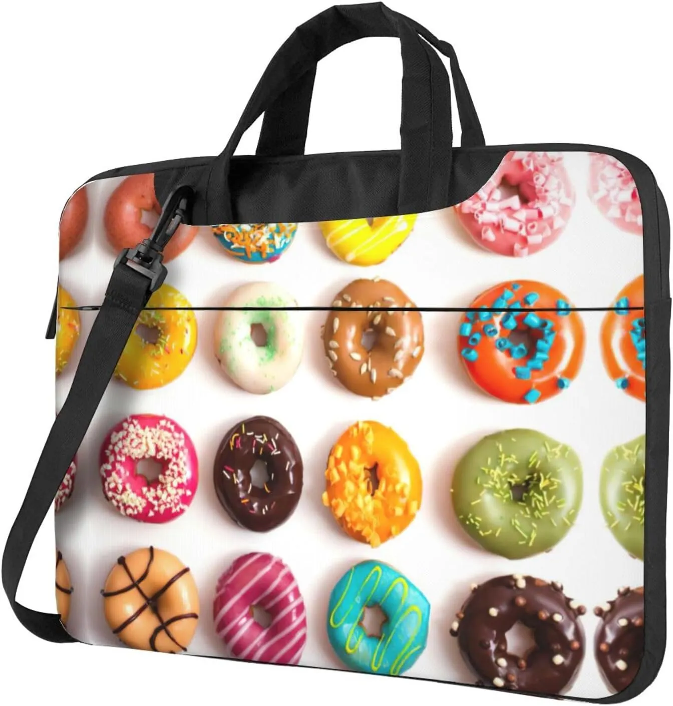 Dog Floral Ultra-Thin Laptop Bag,Laptop Bags For Business,Enjoy A Hassle-Free And Stylish Journey