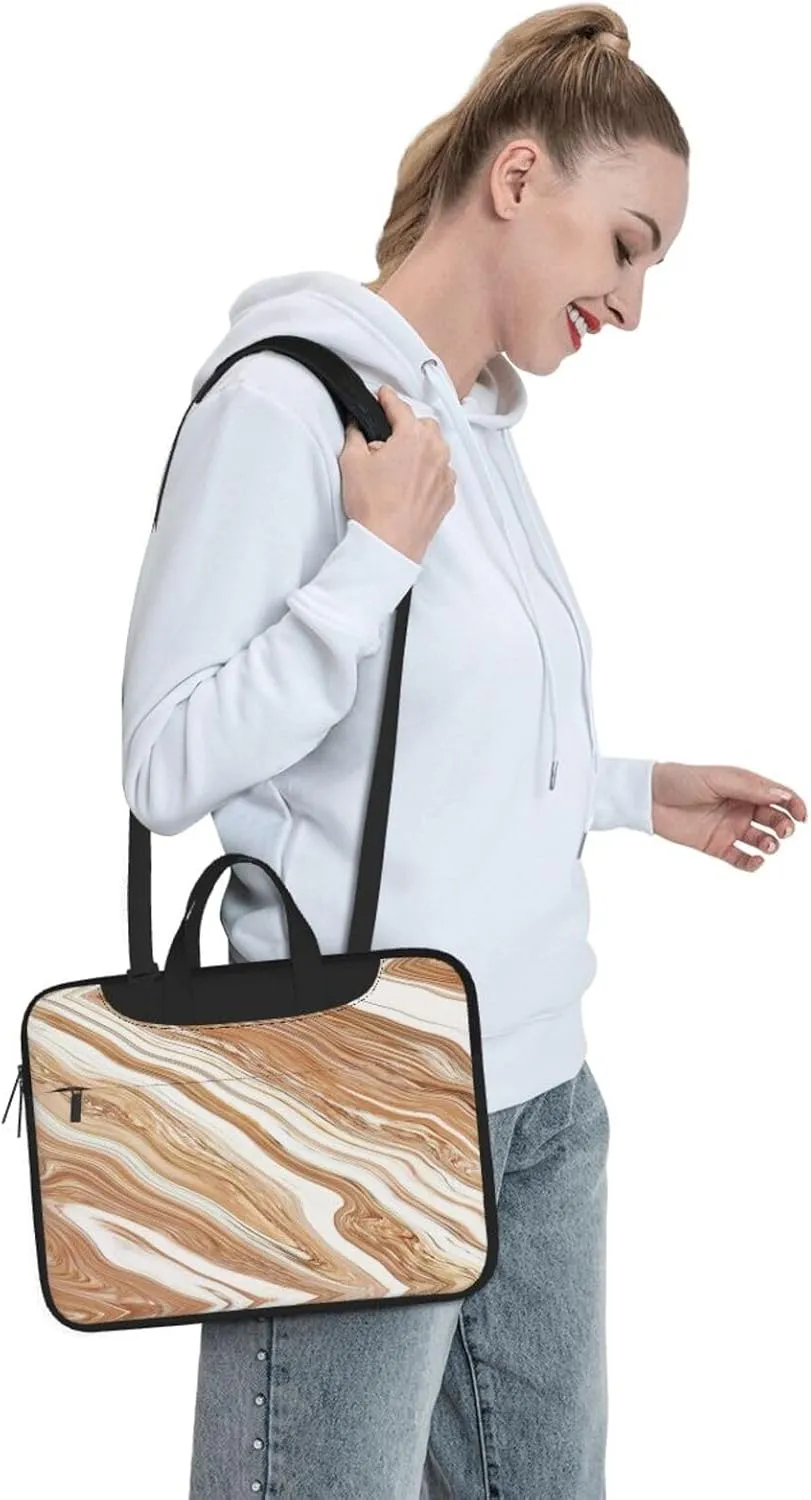 Dog Floral Ultra-Thin Laptop Bag,Laptop Bags For Business,Enjoy A Hassle-Free And Stylish Journey