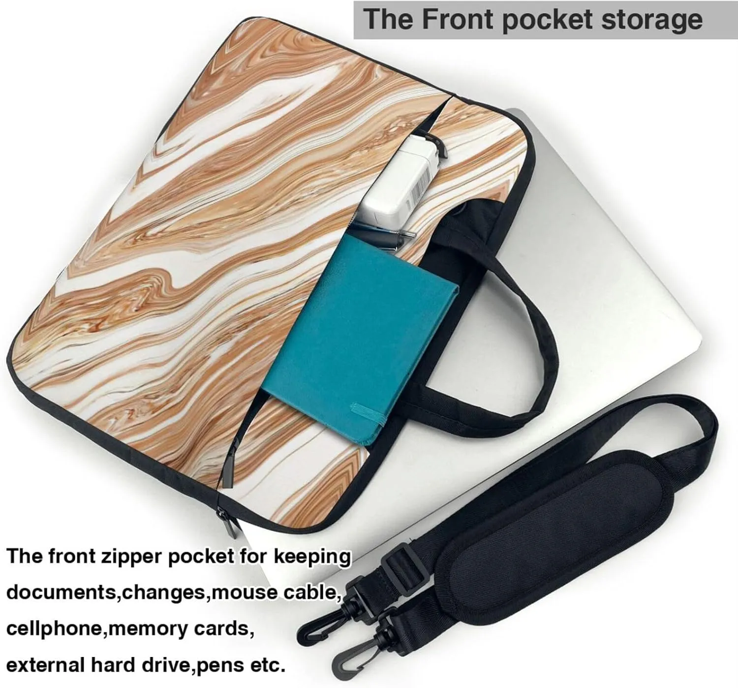 Dog Floral Ultra-Thin Laptop Bag,Laptop Bags For Business,Enjoy A Hassle-Free And Stylish Journey