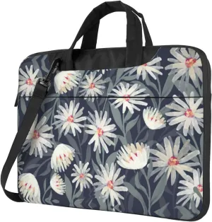 Dog Floral Ultra-Thin Laptop Bag,Laptop Bags For Business,Enjoy A Hassle-Free And Stylish Journey