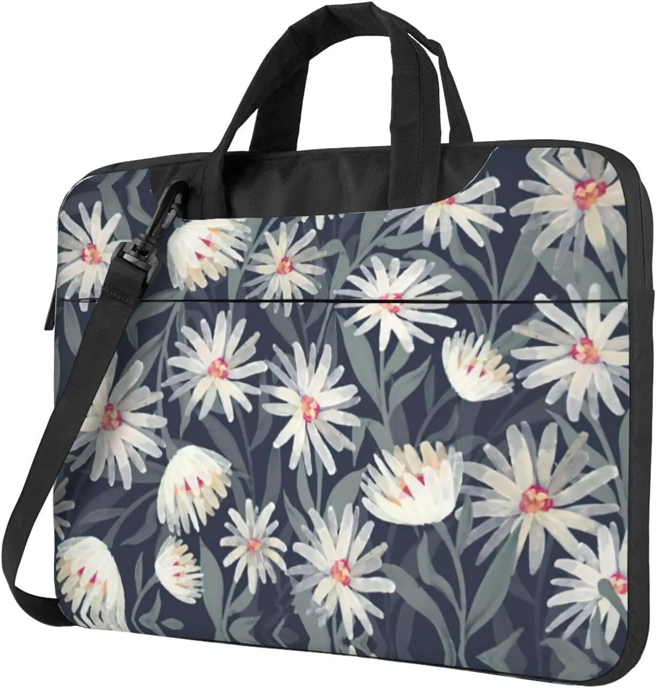 Dog Floral Ultra-Thin Laptop Bag,Laptop Bags For Business,Enjoy A Hassle-Free And Stylish Journey