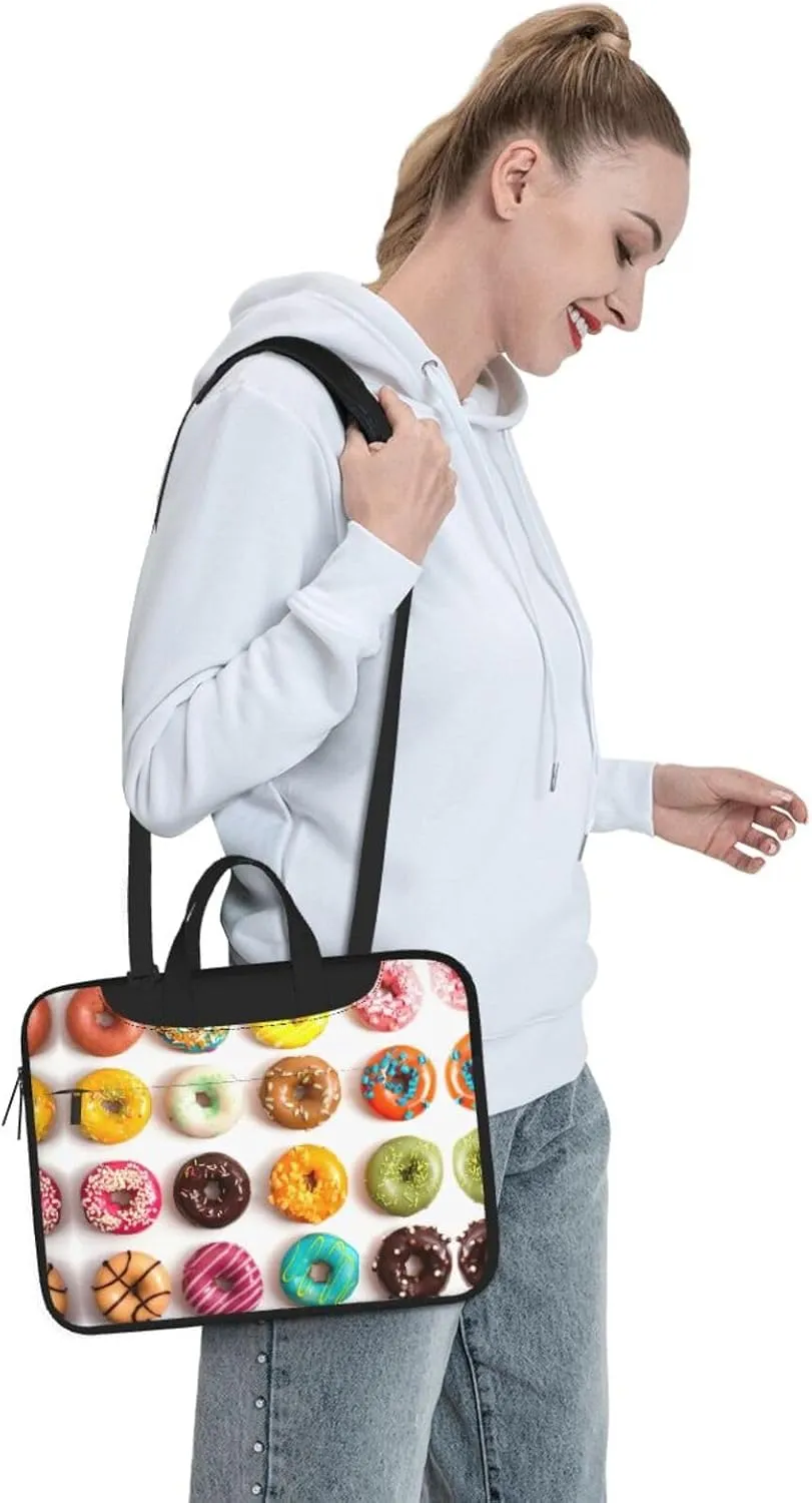 Dog Floral Ultra-Thin Laptop Bag,Laptop Bags For Business,Enjoy A Hassle-Free And Stylish Journey