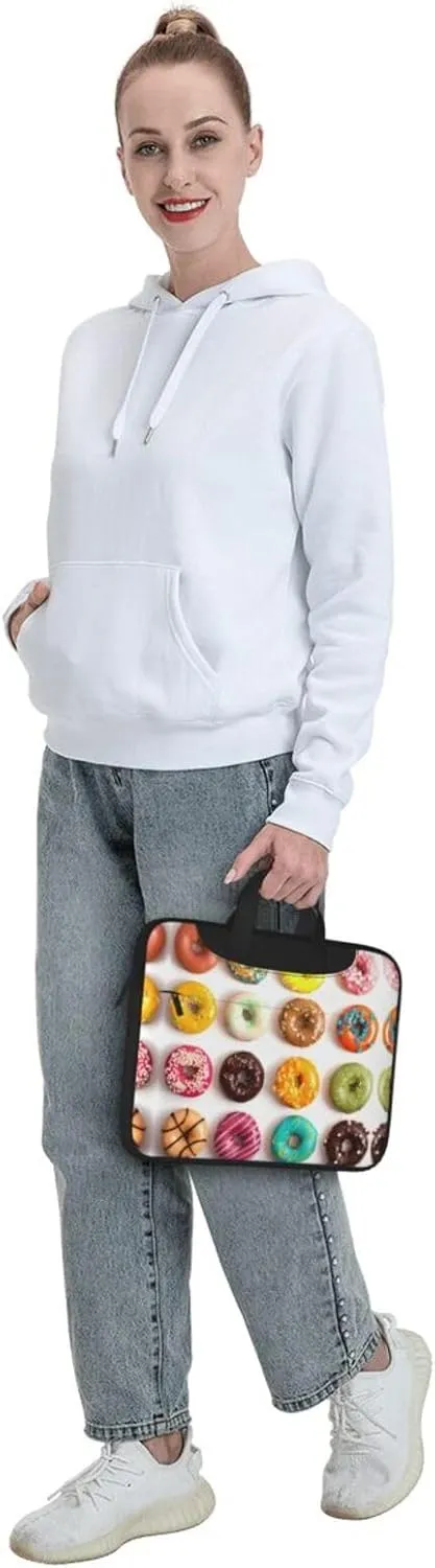 Dog Floral Ultra-Thin Laptop Bag,Laptop Bags For Business,Enjoy A Hassle-Free And Stylish Journey