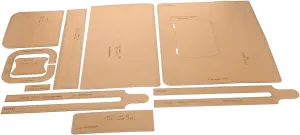 DOITOOL 1Set DIY Leather Handbag Template Work Bag Pattern Kit for Crafting Stylish Briefcases with Durable Paper Templates for Casual and Professional Use