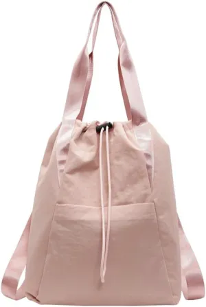 Drawstring Gym Backpack with Wet Pocket Water Resistant Travel Tote Bags for Women Men Sports Bag for Fitness Outdoor