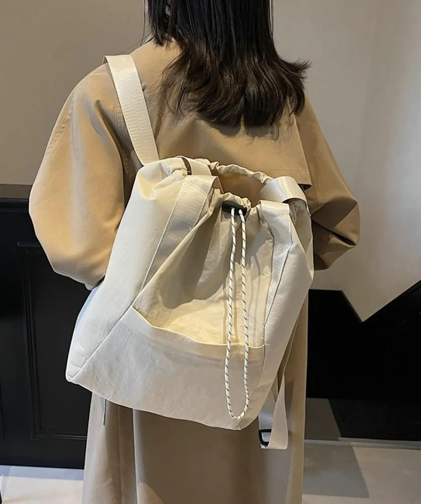 Drawstring Gym Backpack with Wet Pocket Water Resistant Travel Tote Bags for Women Men Sports Bag for Fitness Outdoor