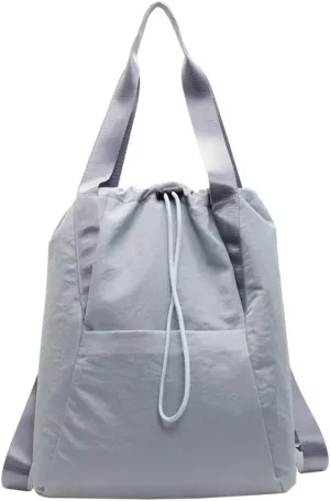 Drawstring Gym Backpack with Wet Pocket Water Resistant Travel Tote Bags for Women Men Sports Bag for Fitness Outdoor