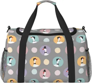 Duffle Bag for Travel, Cute Geese Weekender Overnight Duffel Bag, Carry On Bag Gym Bag for Women Men, Personal Item Travel Bag
