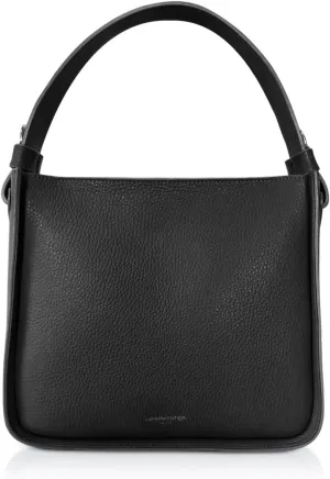 Duplo Medium Hammered Leather Top Handle Bag, 9.8 x 8.7 x 4.3 inches