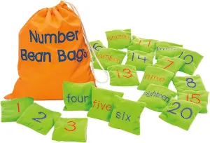 Educational Insights Number Beanbags, Learn Numbers, Toddler Learning Toy, Preschool Kindergarten Classroom Must Haves, Set of 20 Beanbags, Ages 3 