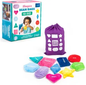 Educational Insights Shapes Beanbags, Learn Shapes, Toddler Learning Toy, Preschool Classroom Must Haves, Set of 10 Bean Bags, Ages 3 
