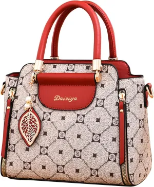 Elegant Handbag for Women PU Leather Shoulder Bag Ladies Crossbody Bag Fashion Messenger Bag Top-handle Bag