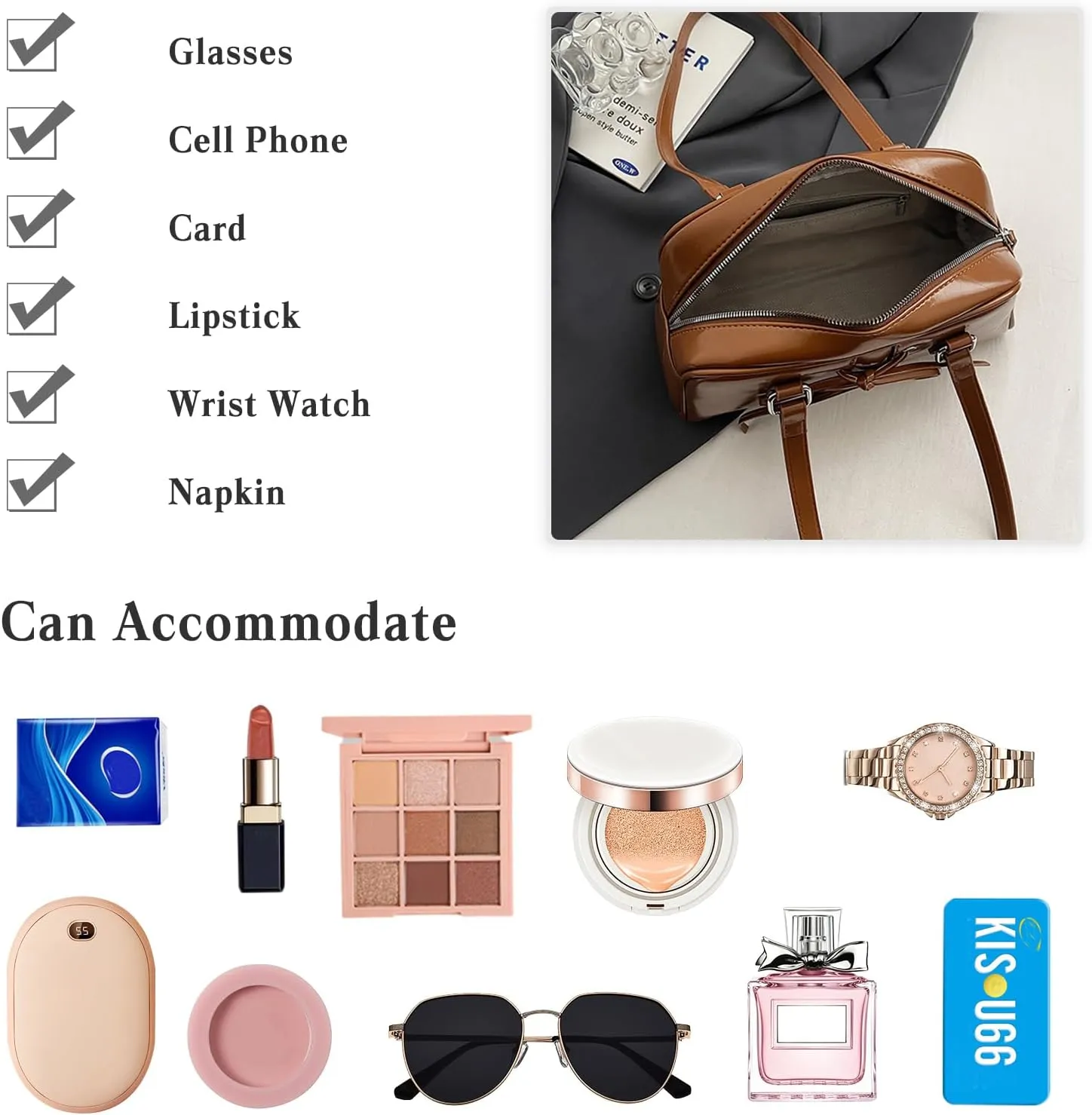 Elegant Handbag for Women PU Leather Shoulder Bag Waterproof Top Handle Bag Fashion Hobo Bag Ladies Tote Bag