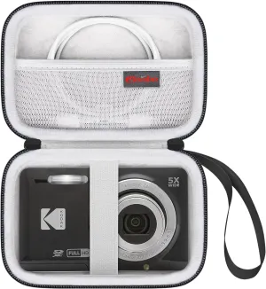 Elonbo Camera Carrying Case for KODAK PIXPRO FZ55 / FZ53 / FZ45 / FZ43 16MP Digital Camera, Vlogging Camera Storage Holder TTravel Bag, ​Mesh Bag Fits Batteries, Cable, Memory Card, Card Reader,Black