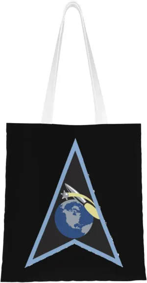 Emblem Of Star Delta (P) Tote Bag for Women Canvas Shopping Bags Reusable Large Capacity Casual Shoulder Handbags Grocery Bags DIY Gift Bags