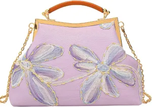 Embroidered Evening Bag，Floral Clutch,Evening Bag for Women,Shoulder Crossbody Bags,Dinner Handbag