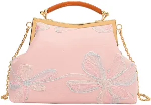 Embroidered Evening Bag，Floral Clutch,Evening Bag for Women,Shoulder Crossbody Bags,Dinner Handbag