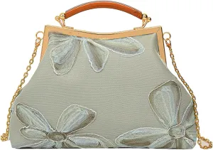 Embroidered Evening Bag，Floral Clutch,Evening Bag for Women,Shoulder Crossbody Bags,Dinner Handbag