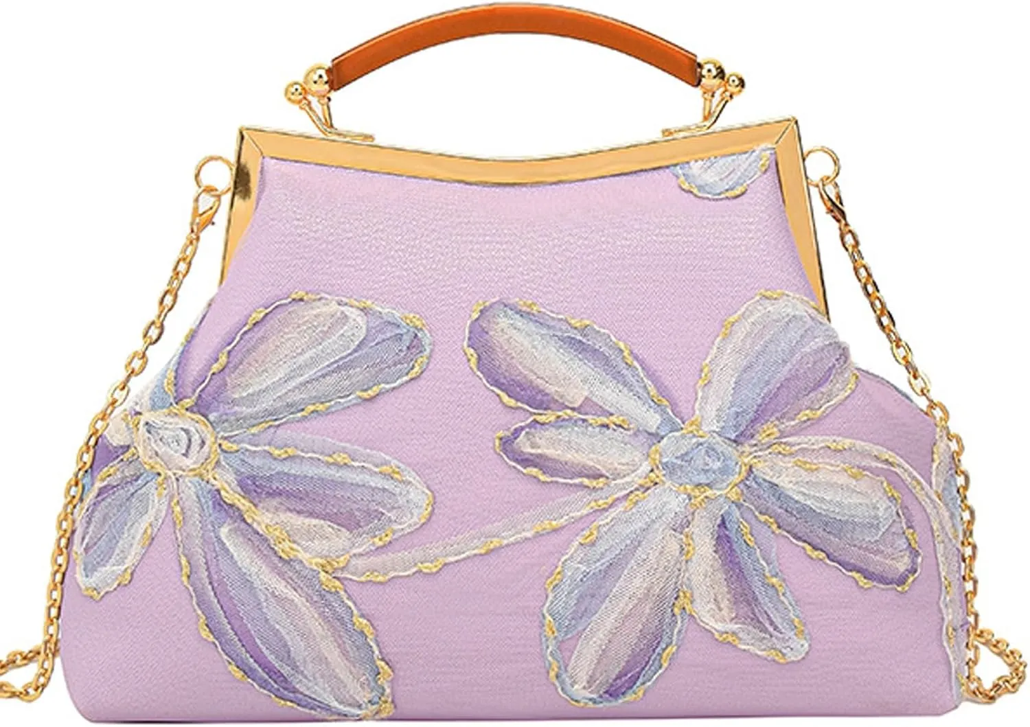Embroidered Evening Bag，Floral Clutch,Evening Bag for Women,Shoulder Crossbody Bags,Dinner Handbag