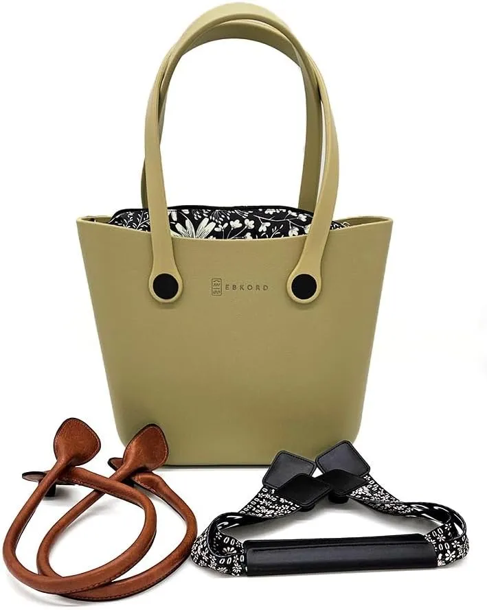 EVA beach bag | Rubber Tote | Waterproof Washable Durable Lightweight | Office Travel | Inner Bag Three pair handles