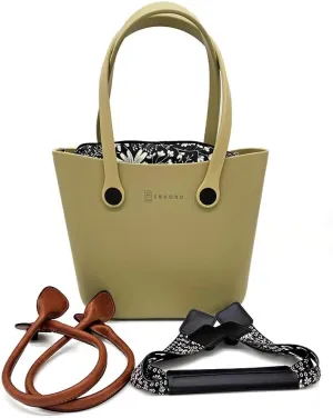 EVA beach bag | Rubber Tote | Waterproof Washable Durable Lightweight | Office Travel | Inner Bag Three pair handles
