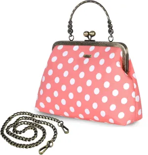 Evening Bag Vintage Purse Kiss Lock Purses and Handbags for Women Floral Canvas Handbag