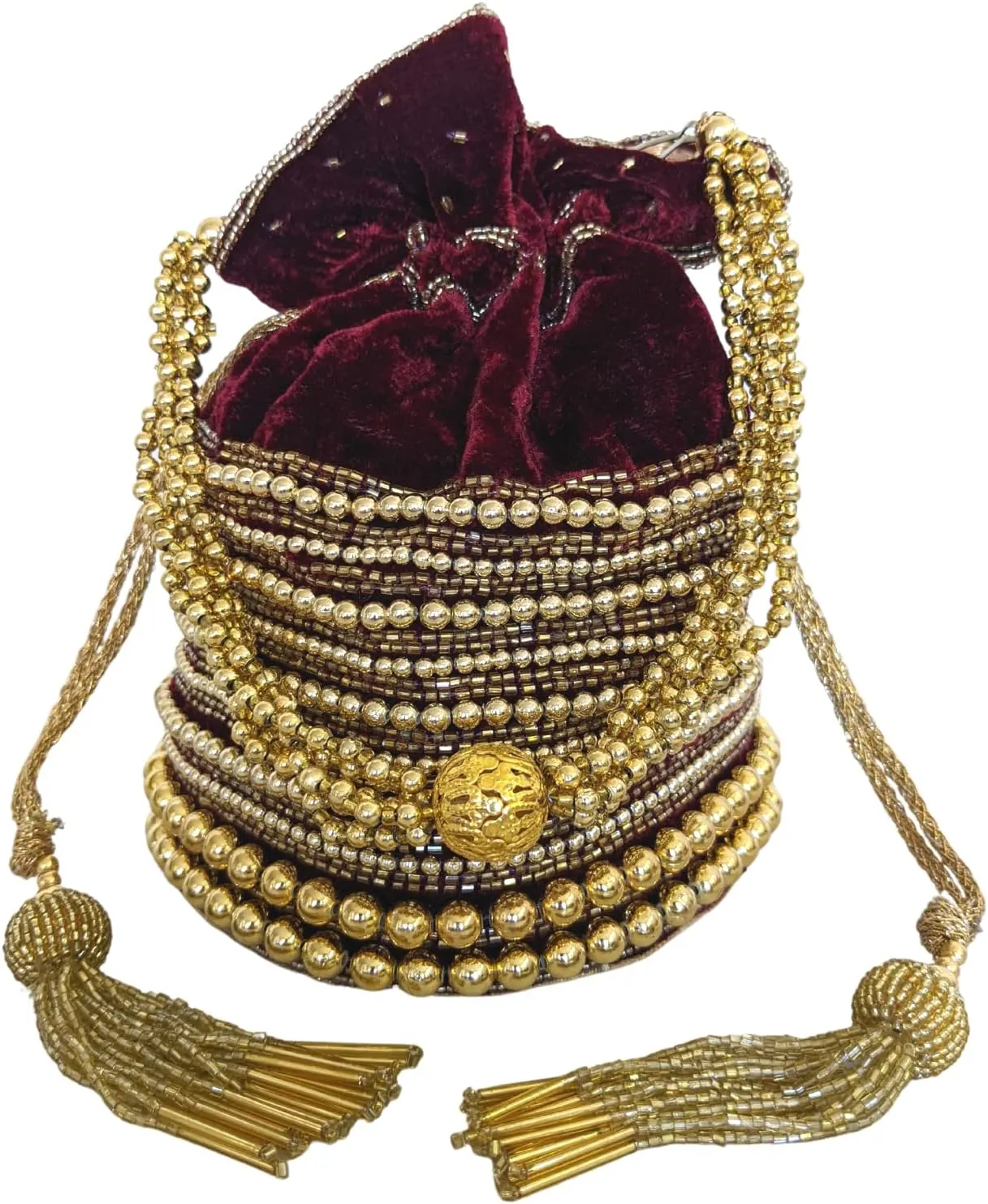 Evening Bags For Women Elegant Classy Indian Potli Bags For Weddings And Parties, Velvet Wristlet Drawstring Bag