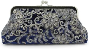 Fashion Black Velvet Handbag With Beadwork Decors Shoulder Bag Evening Purse Crossbody Bags For Weddings And Parties
