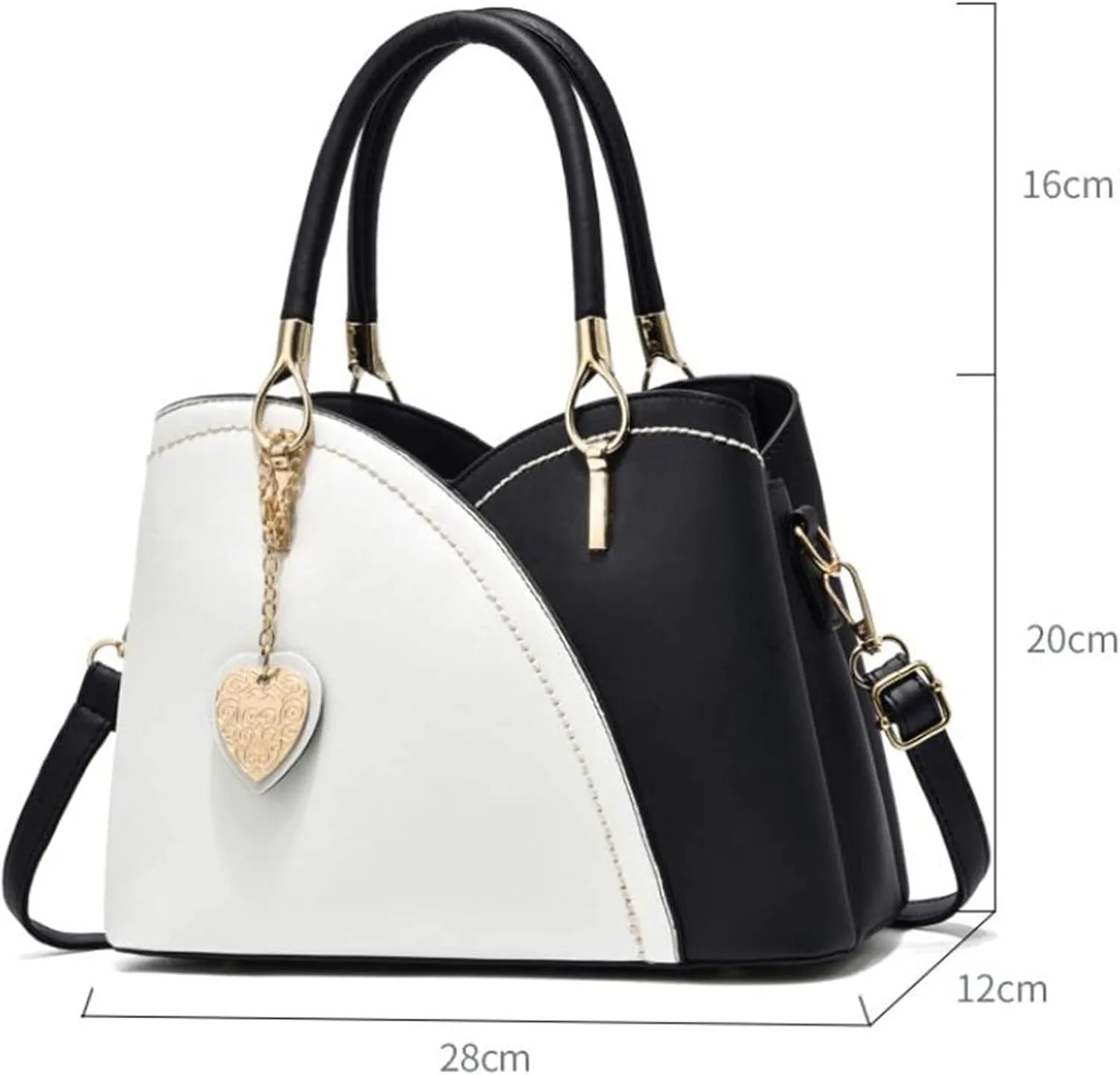 Fashion Shoulder Bags Casual Leather Messenger Bag Large Capacity Handbag Fashion Womens Bags Leather (Blue, One Size)