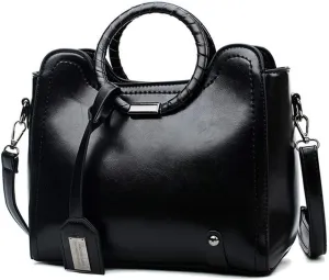 Fashion Women Purse and Handbag Ladies Oil Wax Leather Tote Shoulder Bag