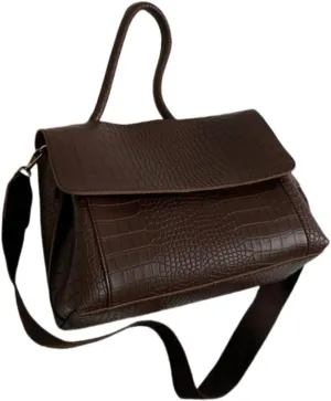 Fashionable Women's Large Briefcases - Chic Commuter Handbag with Adjustable Straps, Suitable for Work & Daily Use